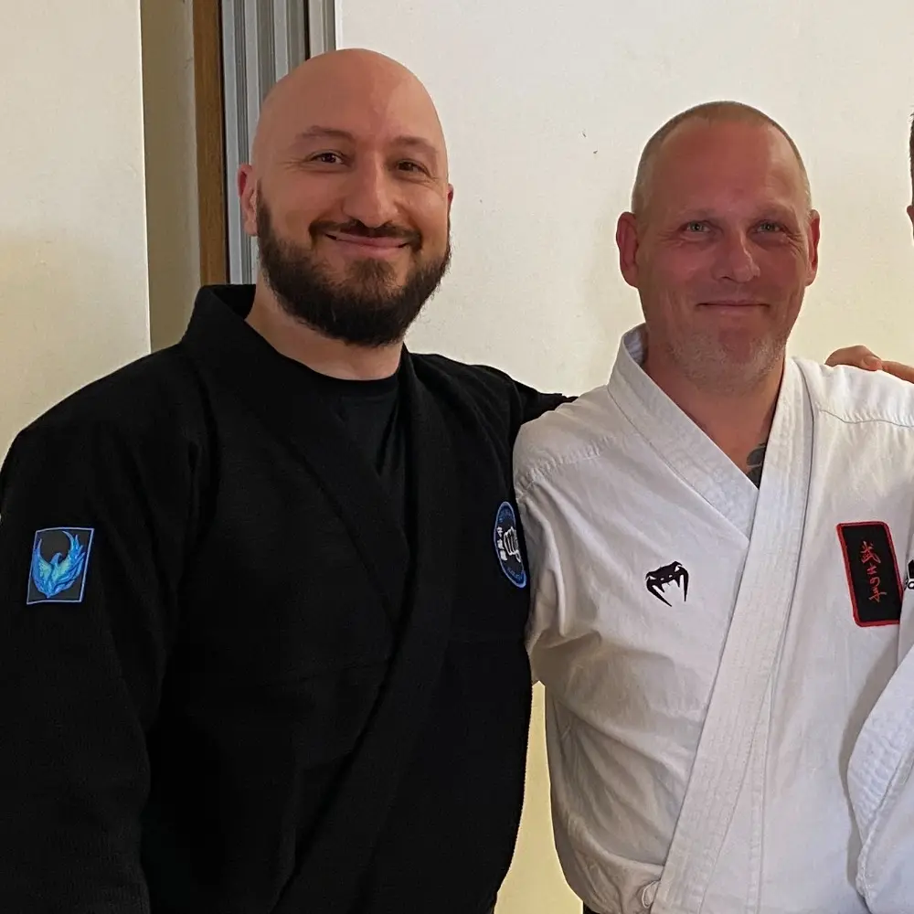 Olgun learning Karate from Peter Larsen Sensei [3rd Dan Karate & 2nd Dan Kobudo]